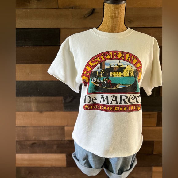 Vintage 1989 Passport Internationale RISTORANTE De MARCO, Venezia Cut Off Top - Picture 9 of 11